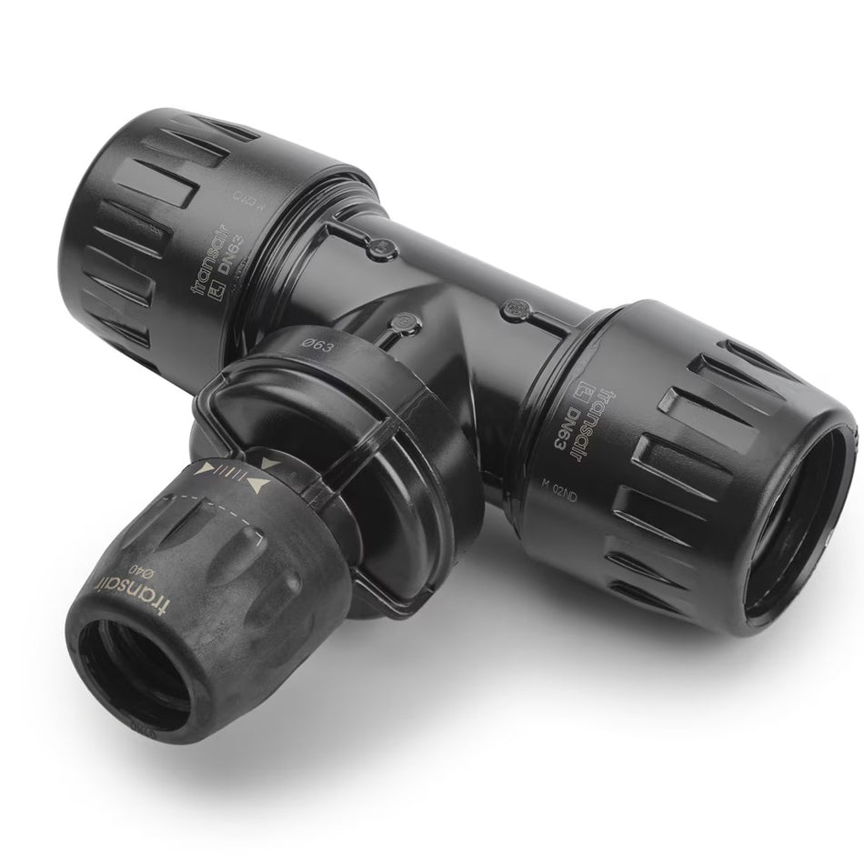 63mm (2 1/2" ID) a 50mm (2" ID) Tee c/reducción